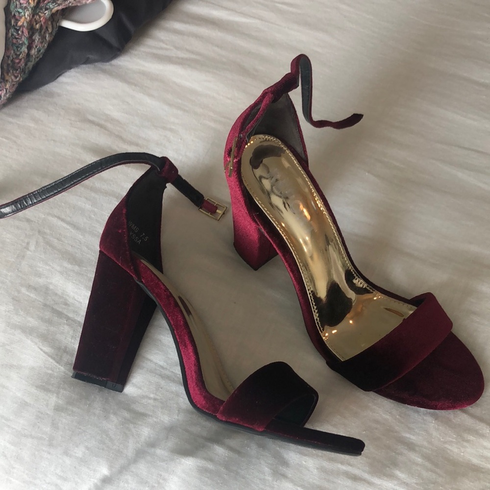 Red Velvet Heels